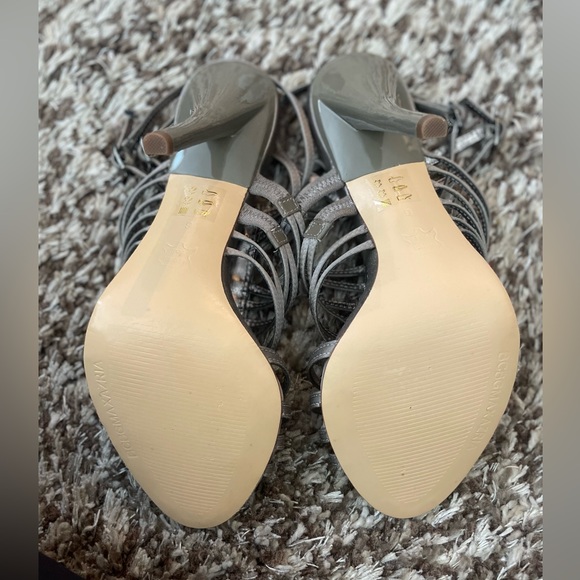 BCBG gunmetal grey with rhinestone heels - Picture 7 of 7